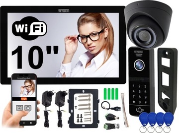 Wideodomofon 10'' WiFi 5TECH 84207 + Kamera grafit