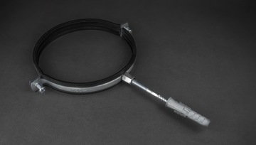 Obejma uchwyt montażowy metal-guma do rury fi 100