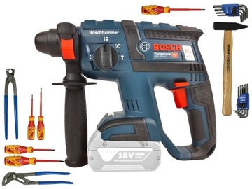 Bosch GBH 18V-EC młotowiertarka SDS plus + Gedore zest. narzędzi VDE L-Boxx
