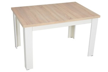Stół C-2 biały blat sonoma 80x120/160 -rozkładany