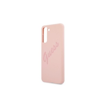 Чехол Guess Script Vintage для Samsung Galaxy S21+ - розовый