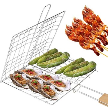 ДВОЙНОЙ ГРИЛЬ ДЛЯ ПРИГОТОВЛЕНИЯ МЯСА, РЫБЫ И ОВОЩЕЙ XXL