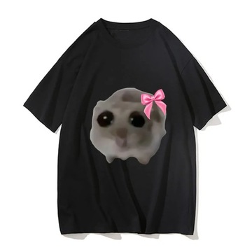 Sad Hamster T-Shirt Men 100% Cotton T Shirt Pure C