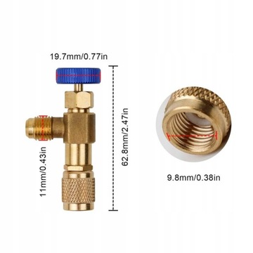 Комплект заливных кранов R32 R410a R600 R134a охлаждающей жидкости