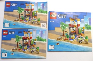 LEGO INSTRUKCJA CITY 60328 Stanowisko ratownicze na plaży