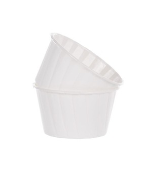 Papilotki papierowe kubeczki Białe 50x40mm/100szt