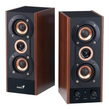 Genius głośniki SP-HF 800A, 2.0, 20W, brązowo-czar