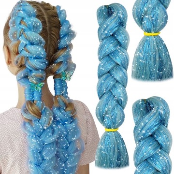 Синтетические волосы набор красочных блеска 5 шт.