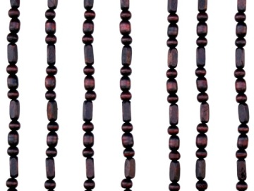 ДЕРЕВЯННАЯ КОРАЛЛОВАЯ ШТОРА ДЛЯ ДВЕРИ, 100 СМ, КОРИЧНЕВАЯ