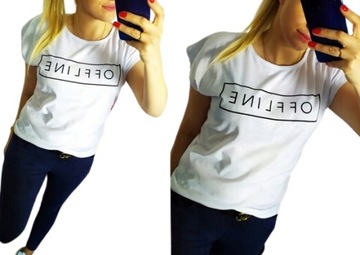 BLUZKA TSHIRT MODNA WYGODNA WZORY L/XL