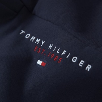 Tommy Hilfiger spodnie dresowe męskie MW0MW17384 Granatowe wyprzedaż r. XL