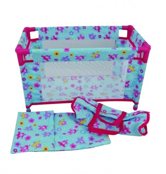 DOLLS WORLD ŁÓŻECZKO DLA LALEK DO 46CM + GRATIS