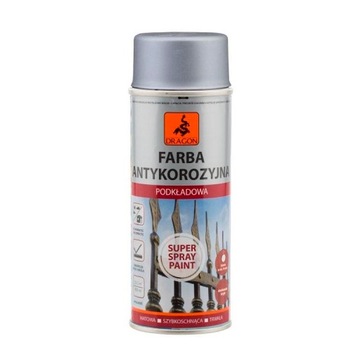 Farba Antykorozyjna Podkładowa 400ml SZARA 7040