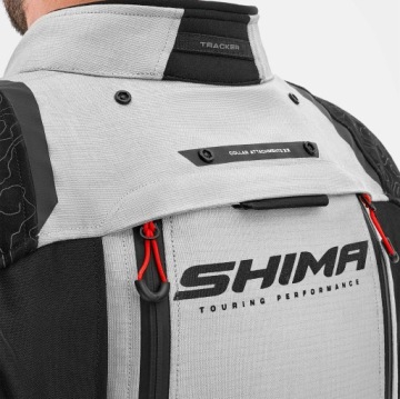 Текстильная мотокуртка SHIMA TRACKER LIGHT GREY серая БЕСПЛАТНО