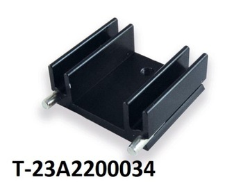 Radiator U TO220 czarny T-23A2200034