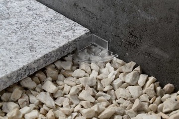 PODSTAWKA WSPORNIK przezroczysty 2mm Deck-Dry pod płyty TARAS OGRÓD DDP002T