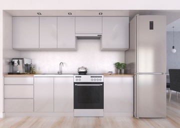 MEBLE KUCHENNE ZŁOŻONE ZESTAW J.SZARY POŁYSK