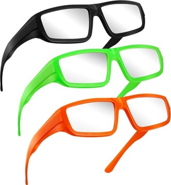 Okulary do zaćmienia słońca 2024 (zestaw 3 sztuk), plastikowe okulary do całkowitego zaćmienia