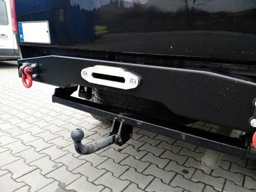 Стальной бампер Navara D40, задняя балка 4x4 FV