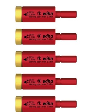 WIHA 41479 S5 Zestaw 5 adapterów EasyTorque electric VDE 0,8-4Nm