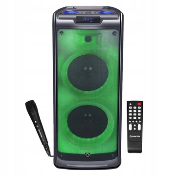 Głośnik przenośny Manta SPK5350 Flame czarny 100W Bluetooth mikrofon karaok