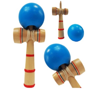 KENDAMA DREWNIANA KLASYCZNA JAPOŃSKA GRA ZRĘCZNOŚCIOWA ŁAPANIE PIŁECZKI