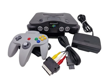 KONSOLA NINTENDO 64 EUROPEJSKA WERSJA CZARNA