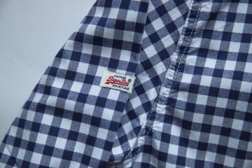 SUPERDRY__PREMIUM OXFORD__KOSZULA W KRATKĘ__L