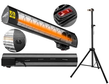 PROMIENNIK PODCZERWIENI 2000W 90-031 NEO + STATYW