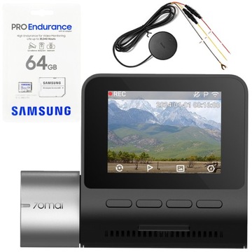 70mai A510 Kamera samochodowa HDR + moduł UP04 + karta PRO Endurance 64GB