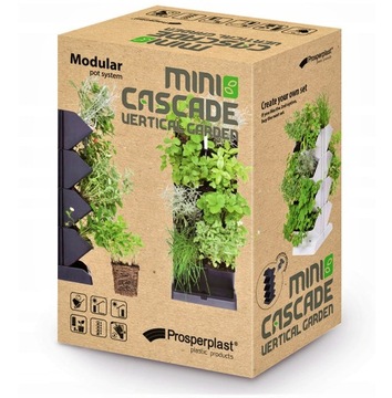 ВЕРТИКАЛЬНЫЕ ГОРШКИ ДЛЯ ЦВЕТОВ ТРАВ САДОВЫЕ, ЧЕРНЫЕ