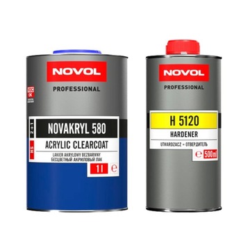 Lakier bezbarwny NOVAKRYL 580 NOVOL 1L + H5120