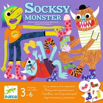 DJECO - gra planszowa SOCKSY MONSTER - potworki