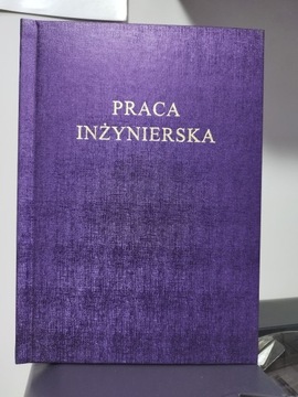 Wydruk i Oprawa Praca Inżynierska Fioletowa