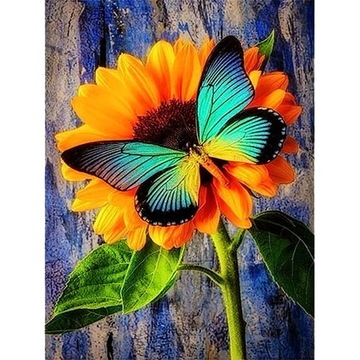 MOTYL HAFT DIAMENTOWY Diamond Painting 5D 30x40 MOZAIKA DIAMENTOWA HOBBY