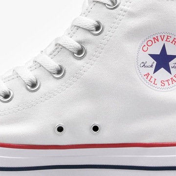 Converse buty trampki białe wysokie Hi All Star M7650 37