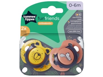TOMMEE TIPPEE SMOCZEK USPOKAJAJĄCY FUN 0M+ 2 SZTUKI