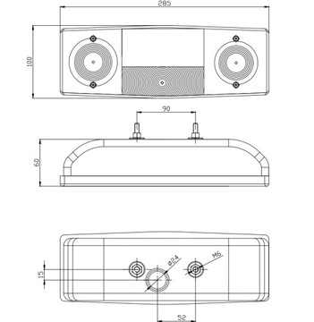 ГОТОВЫЙ КОМПЛЕКТ ФОНАРОВ ПРИЦЕПА, ЗАДНИЕ ФОНАРИ