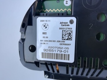 BMW F10 F11 PŘÍSTROJOVÁ DESKA BUDÍKY DIESEL 9265179