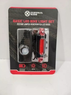 LAMPKA ROWEROWA ZESTAW CONTROL LED RIDE BL-01