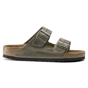 Sandały męskie formowane Birkenstock Arizona OLEJOWANA SKÓRA SOFT FOOTBED