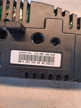 PŘÍSTROJOVÁ DESKA BUDÍKY MERCEDES CLC CL203 2.2 A2035409948