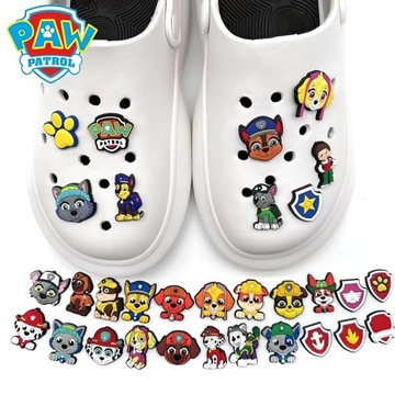15 ШТ. ПОДВЕСКИ CROCS PAW PATROL PINK PAW PATROL CHASE MARSHALL SKYE