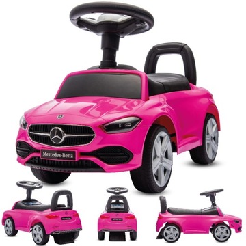 Jeździk dla dzieci Chodzik Pchacz Mercedes C-Class Schowek oparcie roczek