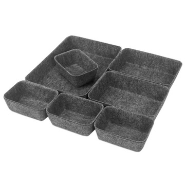 Filcowy organizer do szuflady zestaw 7 szt.