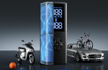 Электрический велосипедный насос Воздушный насос PRO 150PSI 8000мАч POWERBANK LED