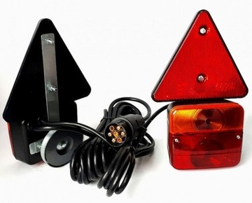 Комплект комбинированных фонарей для прицепа-магнита.