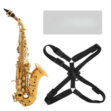 ПОПЛЕЧОВОЙ РЕМЕНЬ ДЛЯ САКСОФОНА, КЛАРНЕТ, БАРИТОН, РЕГУЛЯЦИЯ ДЛЯ СОПРАНО