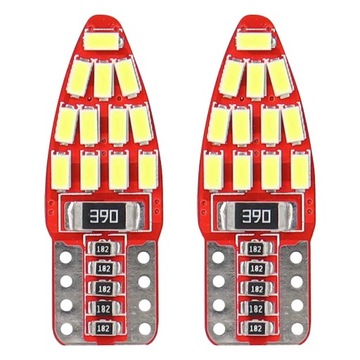 2X ŻARÓWKI LED CANBUS POSTOJÓWKI 3014 24SMD W5W T10 12V