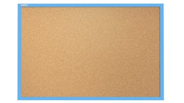 Доска синяя пробковая 120х90 с деревянными штифтами.